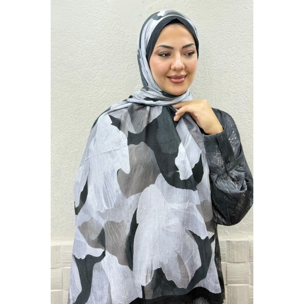 Desenli Bambu Şal 039G